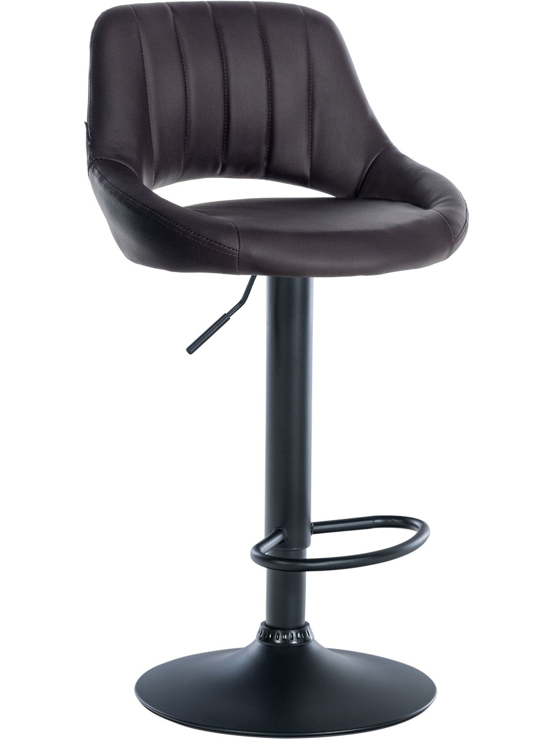 Barstol Milet imiteret læder, brun