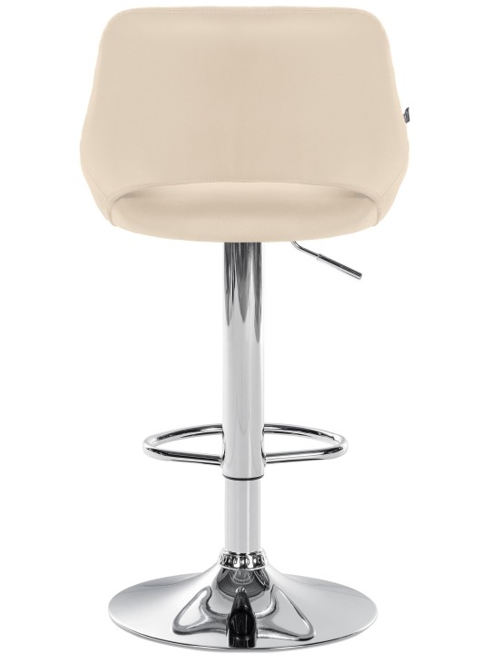 Sæt med 2 barstole Milet imiteret læder C, creme