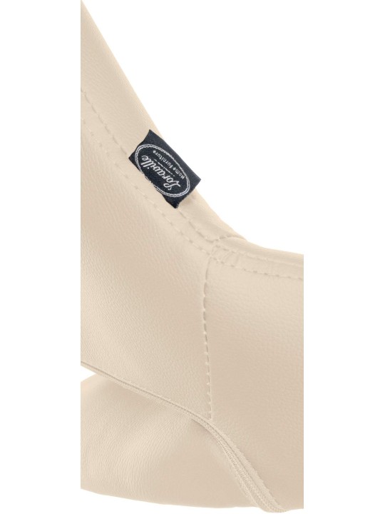 Sæt med 2 barstole Milet imiteret læder C, creme