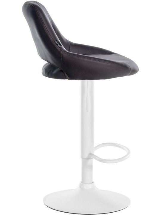 Sæt med 2 barstole Milet imiteret læder W, brun