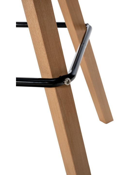 Barstol Corbin imiteret læder Square natura, blå