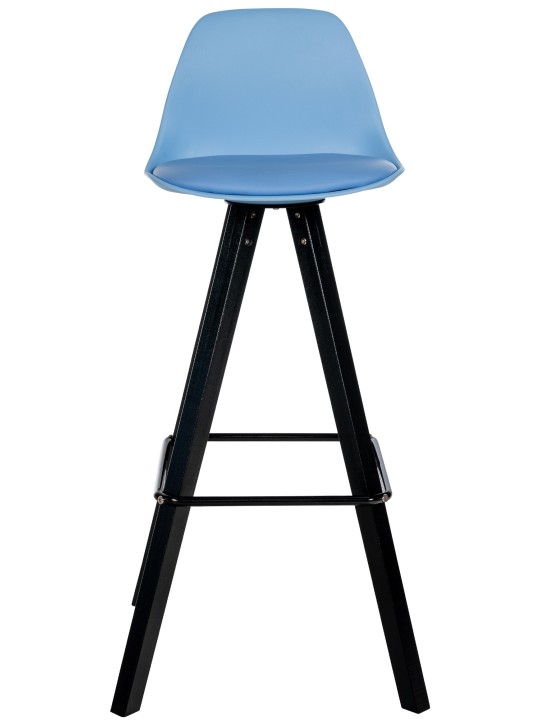 Barstol Corbin imiteret læder Square, blå