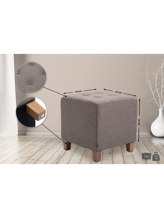 Farao skammel, antik lys, taupe