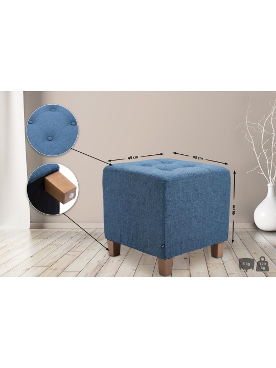 Farao skammel, antik lys, blå