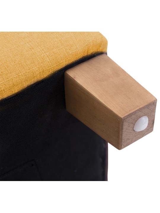 Farao skammel, antik lys, gul