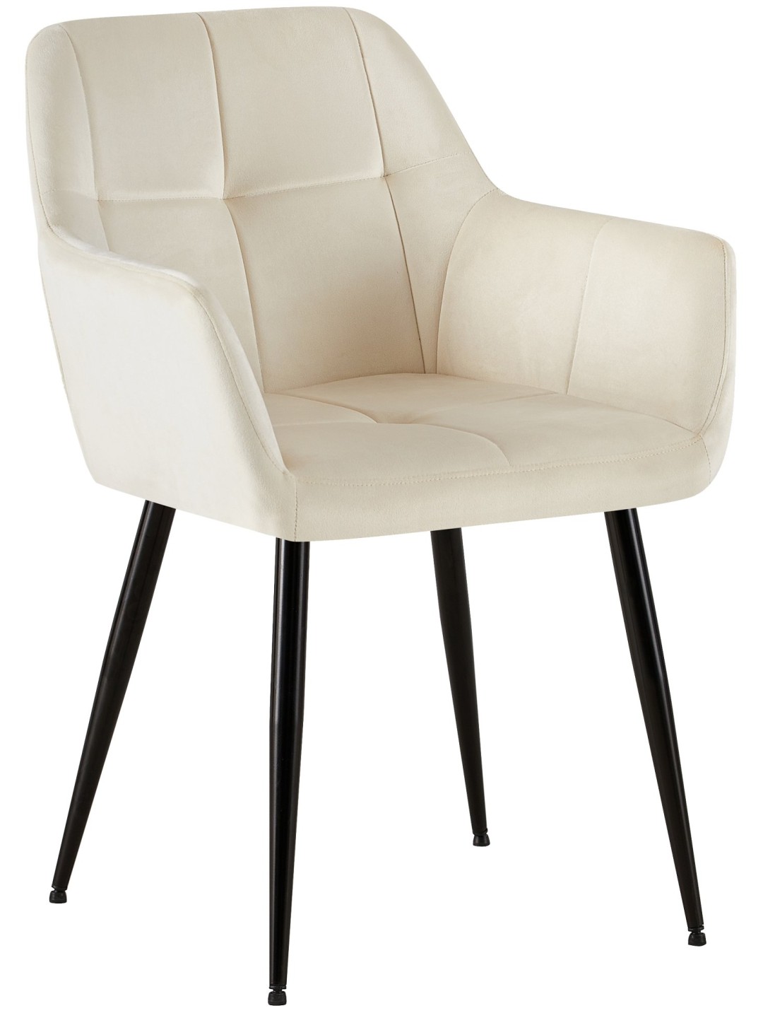 Besøgsstol Emia fløjl, creme