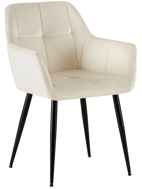 Besøgsstol Emia fløjl, creme Besøgsstol Emia fløjl, creme