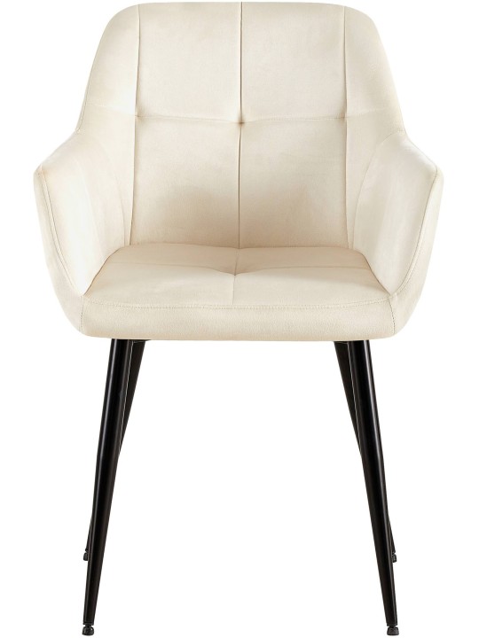 Besøgsstol Emia fløjl, creme Besøgsstol Emia fløjl, creme
