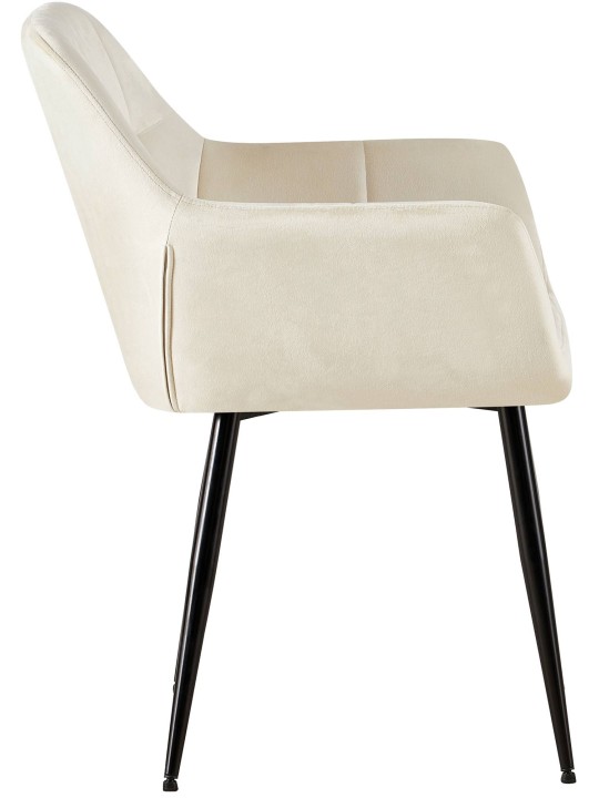 Besøgsstol Emia fløjl, creme Besøgsstol Emia fløjl, creme