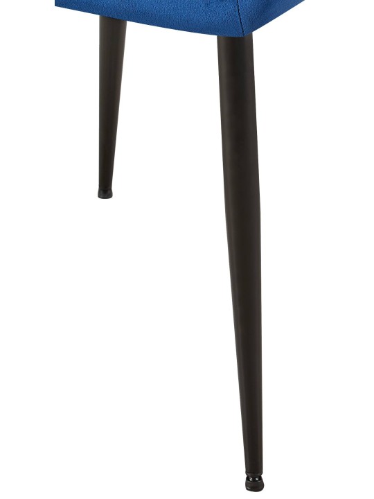 Besøgsstol Emia fløjl, blå