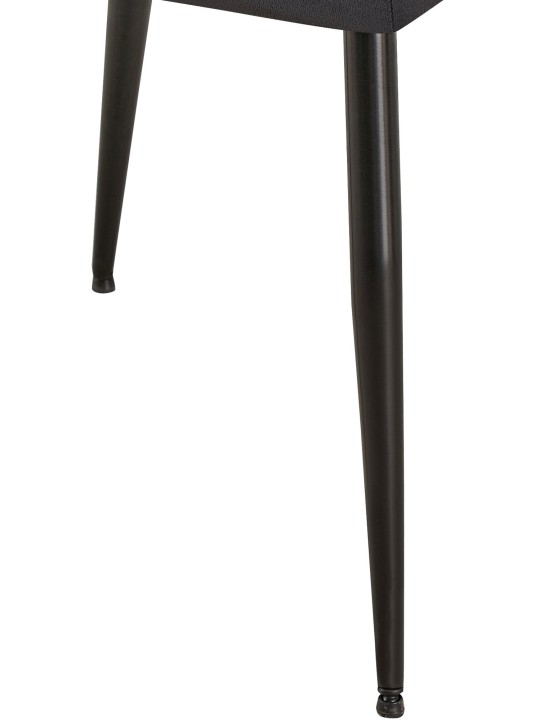 Besøgsstol Emia fløjl, sort