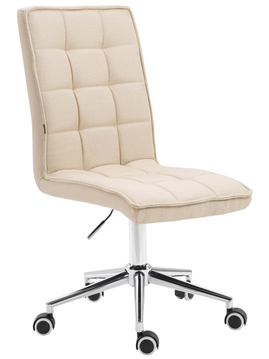 Arbejdsskammel Peking V2 stof, creme