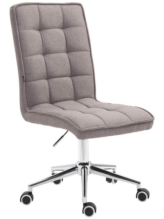 Arbejdsskammel Peking V2 stof, lysegrå