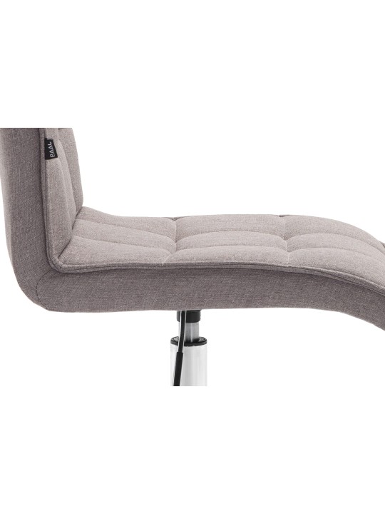 Arbejdsskammel Peking V2 stof, lysegrå