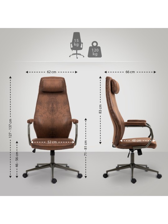 Kontorstol Pocatello, cognac Kontorstol Pocatello, cognac