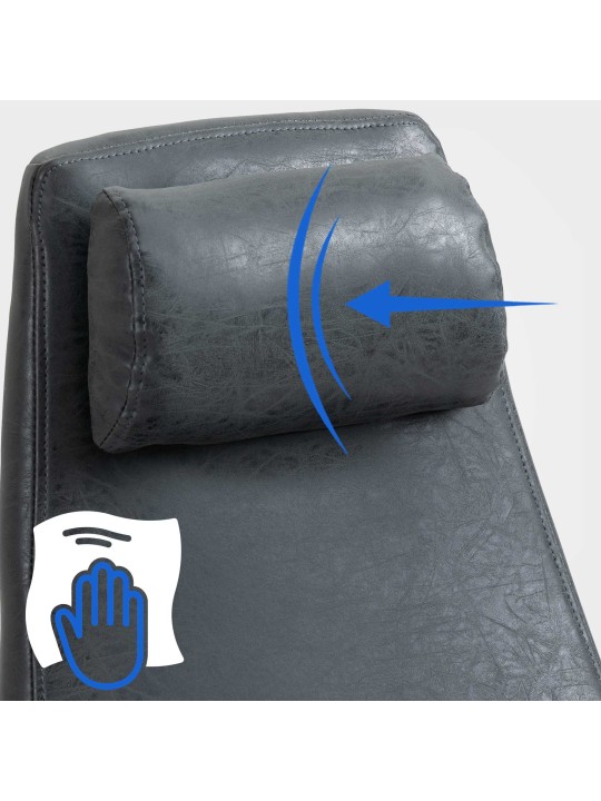 Kontorstol Pocatello, antik sort Kontorstol Pocatello, antik sort