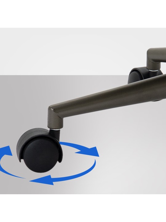 Kontorstol Pocatello, antik sort Kontorstol Pocatello, antik sort