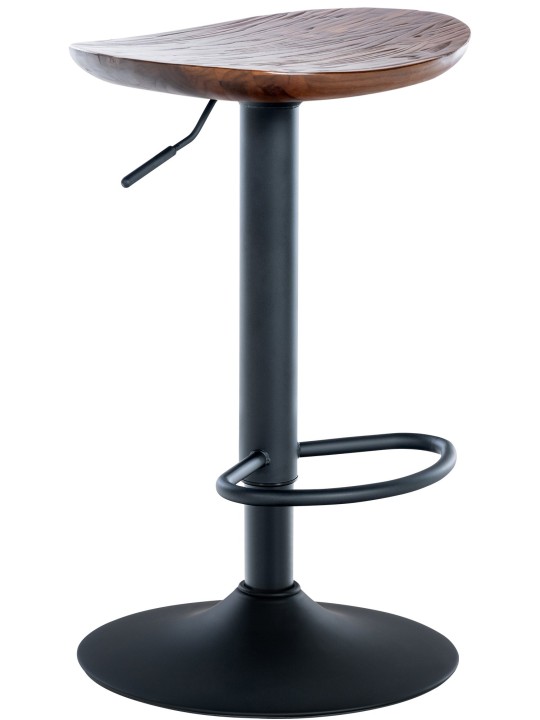 Sæt med 4 barstole Skelde, valnød