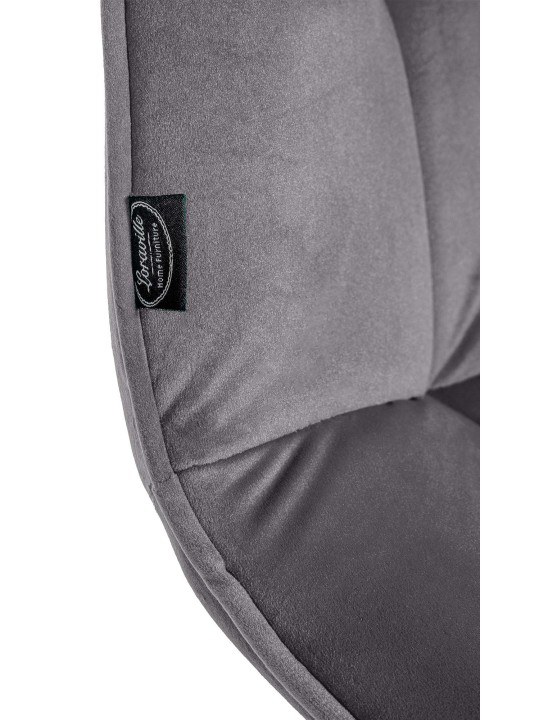 Sæt med 2 spisestuestole Vermont velvet, mørkegrå Sæt med 2 spisestuestole Vermont velvet, mørkegrå