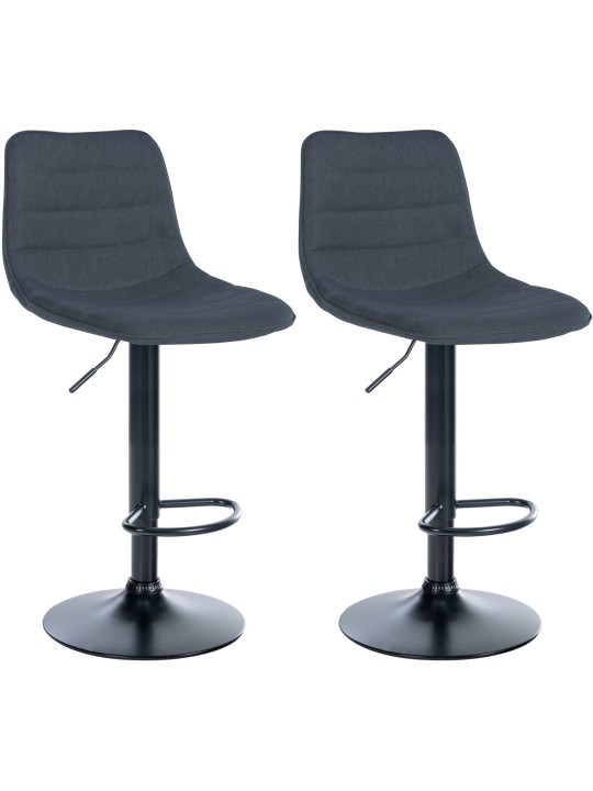 Sæt med 2 barstole Lex stof B, mørkegrå Sæt med 2 barstole Lex stof B, mørkegrå