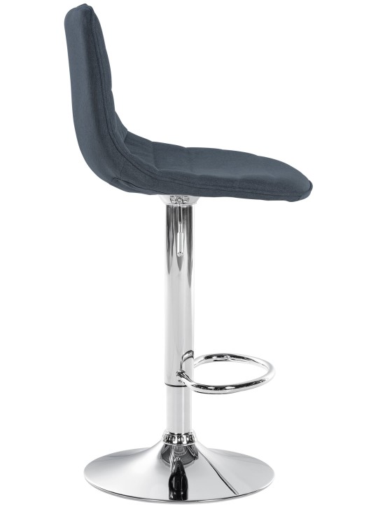 Sæt med 2 barstole Lex stof C, mørkegrå