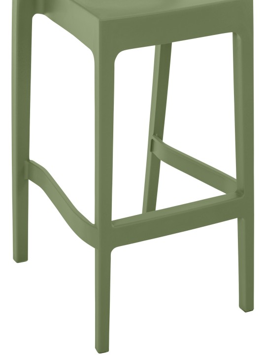 Sæt med 2 barstole Maya, olivengrøn