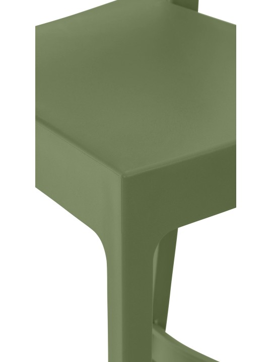 Sæt med 2 barstole Maya, olivengrøn