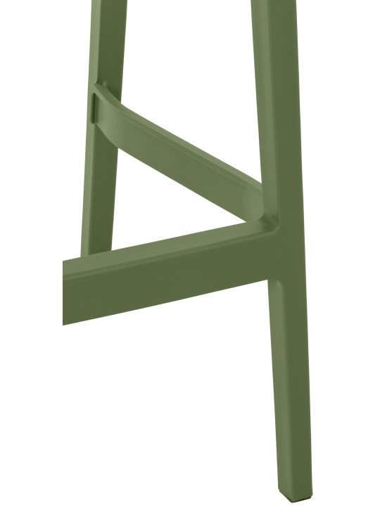 Sæt med 2 barstole Maya, olivengrøn