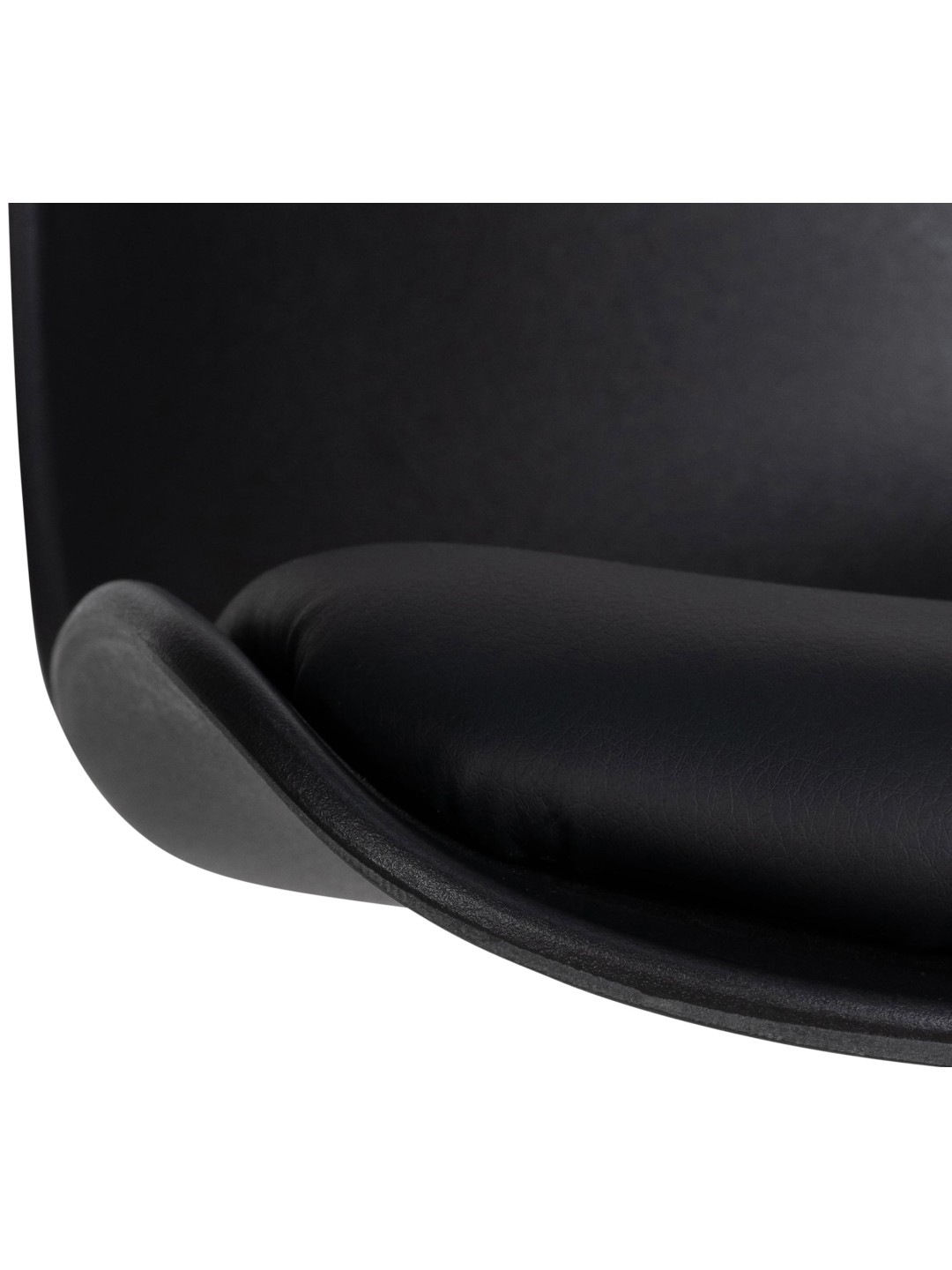 Sæt med 2 barstole Almada imiteret læder, sort