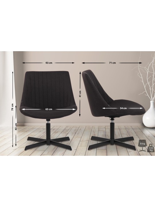 Liggestol Granby, sort