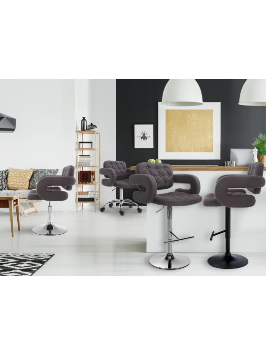 Barstol Dublin STOF C, mørkegrå