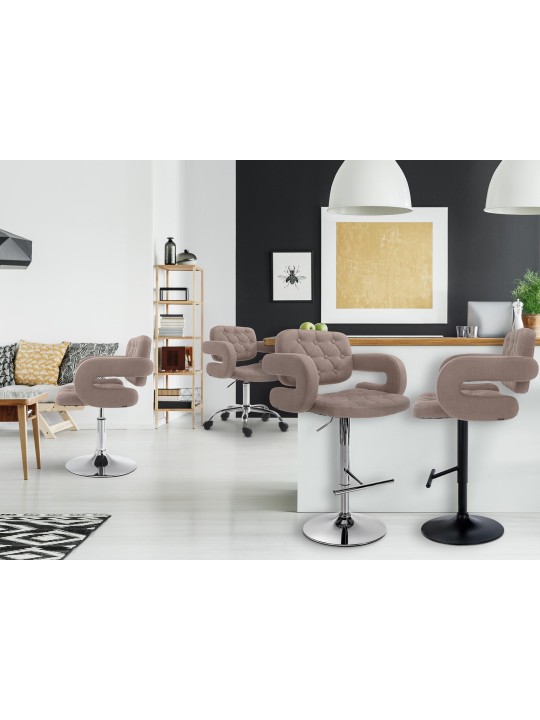 Barstol Dublin STOF C, taupe