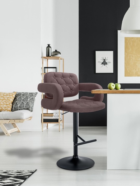 Barstol Dublin STOF, brun