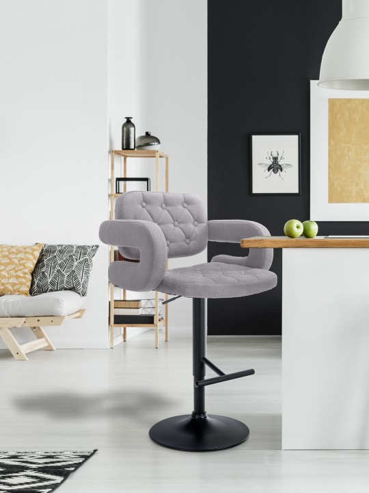 Barstol Dublin STOF, grå