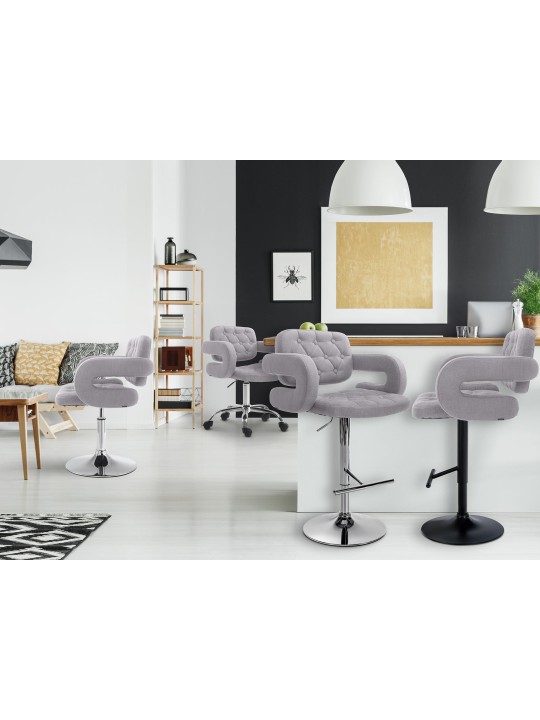 Barstol Dublin STOF, grå