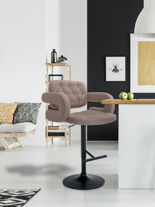 Barstol Dublin STOF, taupe Barstol Dublin STOF, taupe