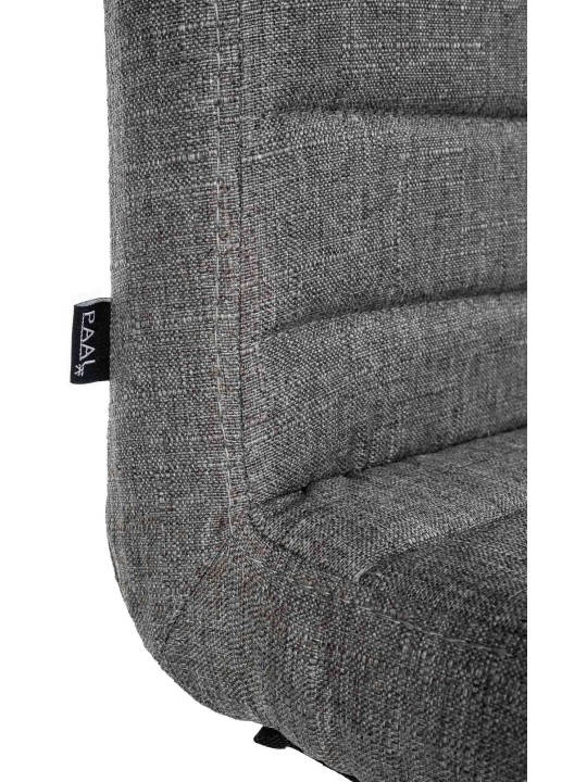 Sæt med 2 spisestuestole Elvas stof, grå