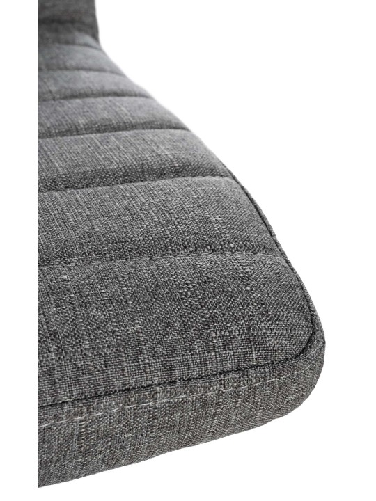 Sæt med 2 spisestuestole Elvas stof, grå