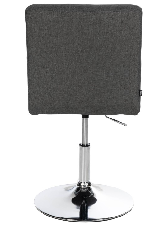 Sæt med 2 spisestuestole Elvas stof, mørkegrå