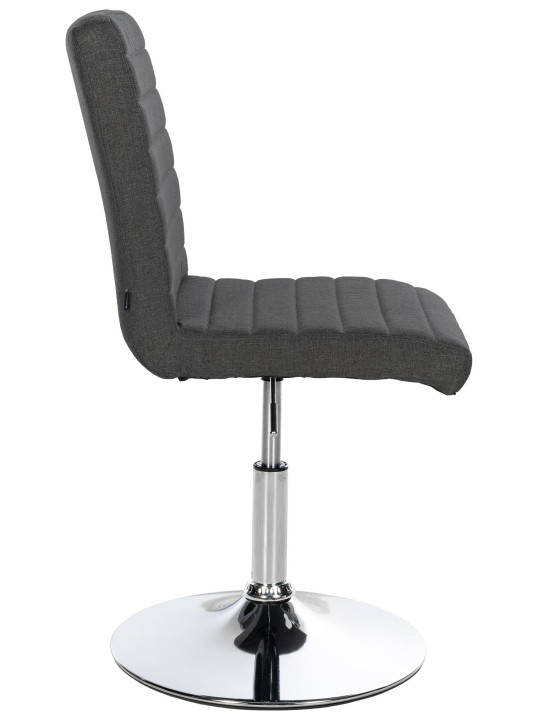 Sæt med 2 spisestuestole Elvas stof, mørkegrå