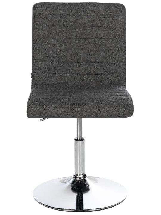 Sæt med 2 spisestuestole Elvas stof, mørkegrå