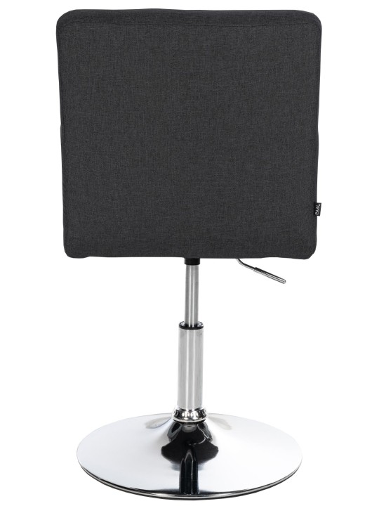 Sæt med 2 spisestuestole Elvas stof, sort