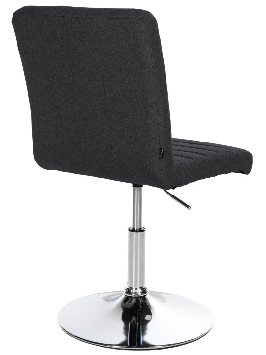 Sæt med 2 spisestuestole Elvas stof, sort