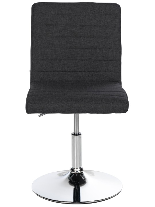 Sæt med 2 spisestuestole Elvas stof, sort