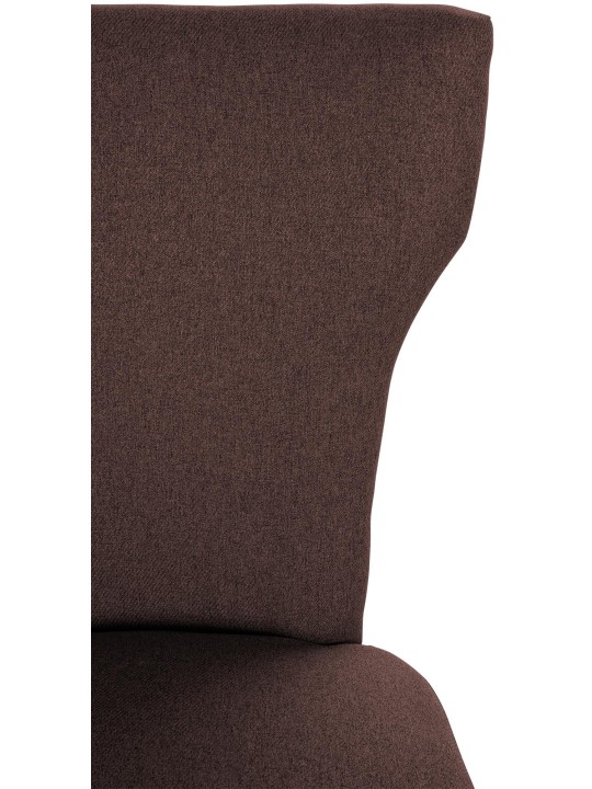 Spisestuestol Zadar stof antik-mørk, brun