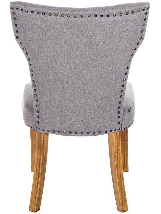 Spisestuestol Zadar stof antik-lys, grå