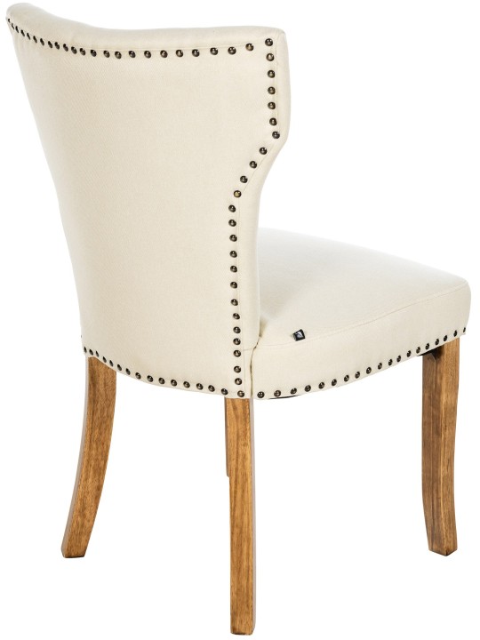 Spisestuestol Zadar stof antik-lys, creme