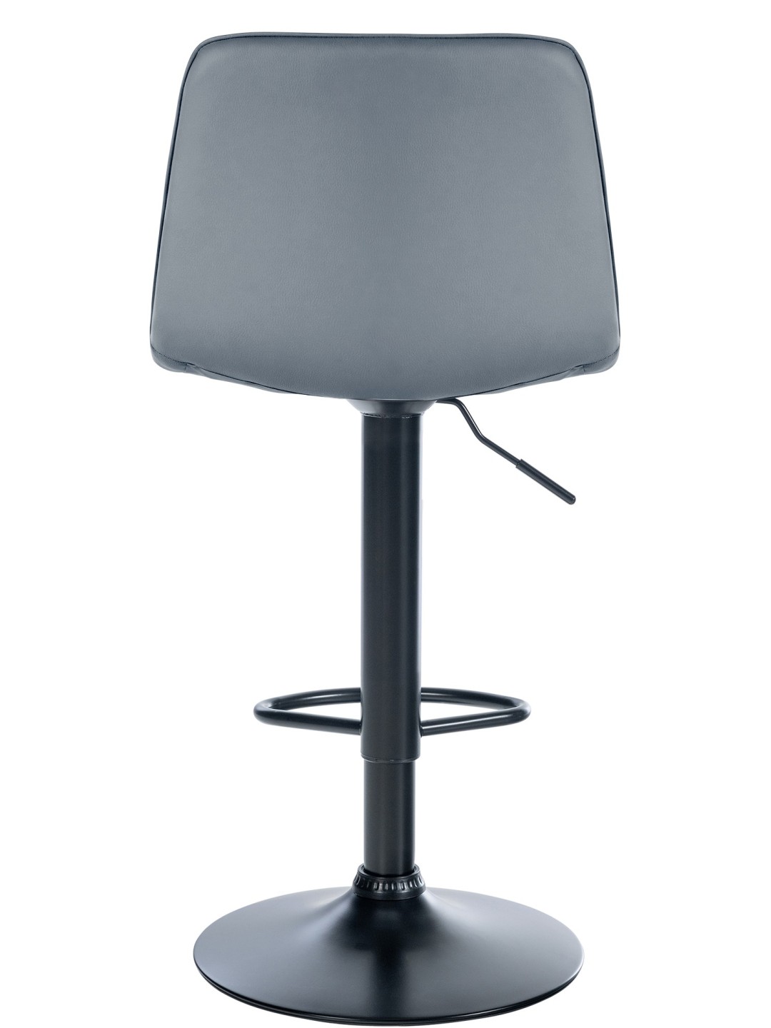 Sæt med 2 barstole Lex imiteret læder B, grå