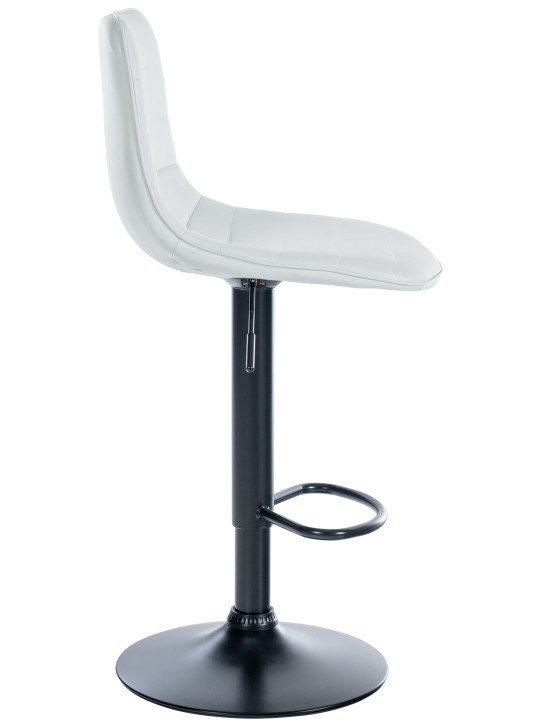 Sæt med 2 barstole Lex imiteret læder B, hvid