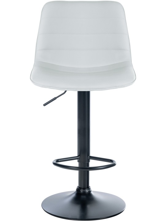 Sæt med 2 barstole Lex imiteret læder B, hvid